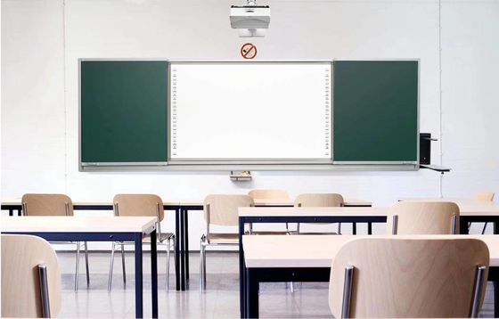 98 Inch Infrared Smart Digital Board Touch Screen Interaktif Whiteboard Dengan Proyektor Untuk Kelas