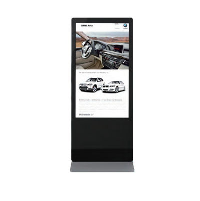 65 Inch Floor Standing Digital Signage Display 178 Derajat Persetujuan FCC