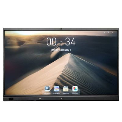 65 Panel Datar Interaktif Android 11 Tampilan layar sentuh dengan Kamera & Mikrofon