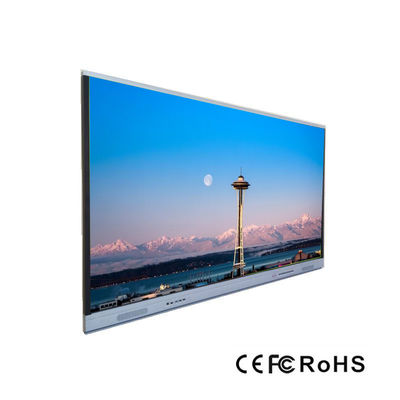 65 75 86 Inci Monitor Layar Sentuh Interaktif Type C Port Side Bar Kaca Tempered